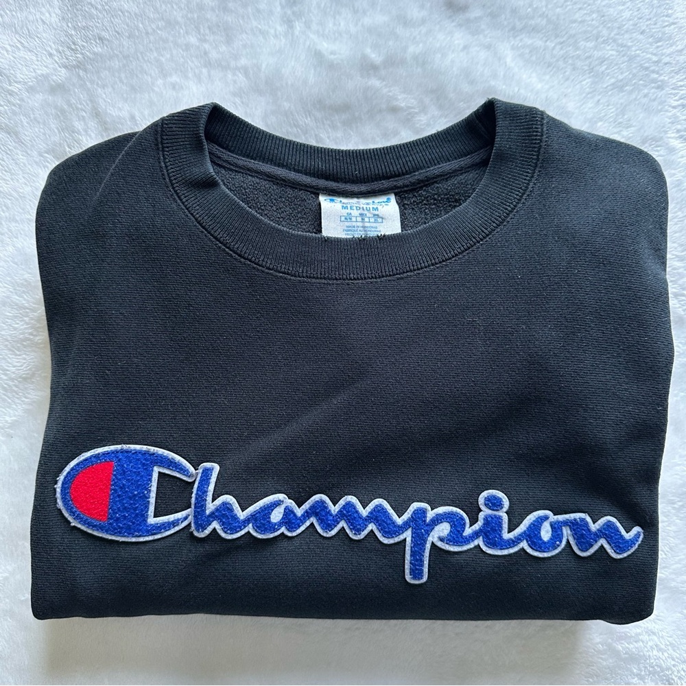 Classic Champion Logo Crewneck Sweater